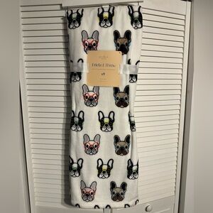 Jenna Loves Collection French Bulldog Printed 50” x 70” Throw Blanket